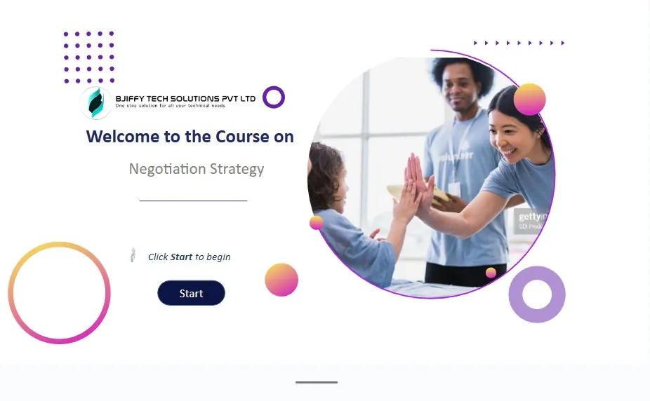 eLearning storyboard sample for corporate training